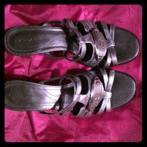 High heeled Tahari sandals