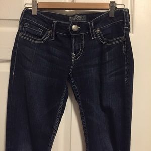 Silver jeans. Good condition. True to size