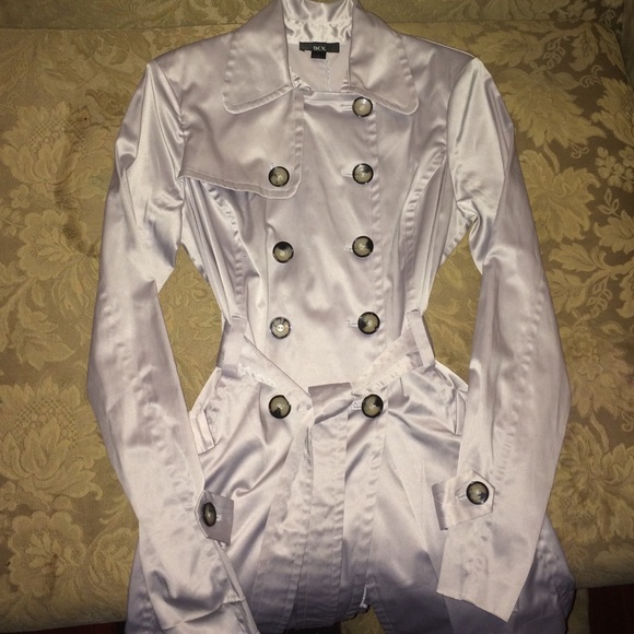 Platinum trench coat
