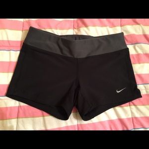 Nike Dri-fit black and grey drawstring spandex