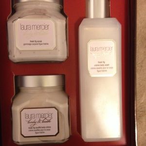 Laura Mercier Body and Bath Fresh Fig Trio Set