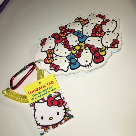 Hello kitty luggage tag