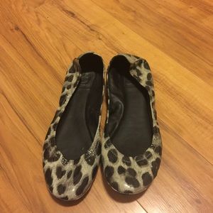 Tory Burch Snow Leopard Flats