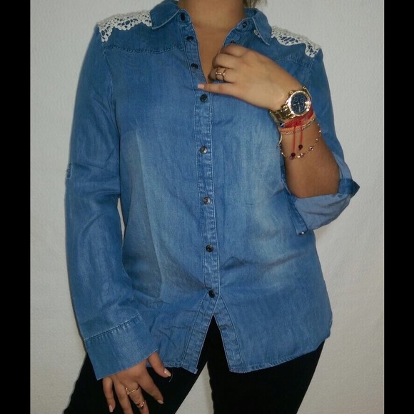 Denim down button! - Picture 3 of 3