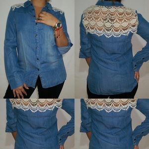 Denim down button!