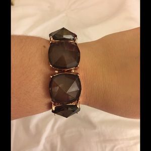 Bronze stone stretch bracelet