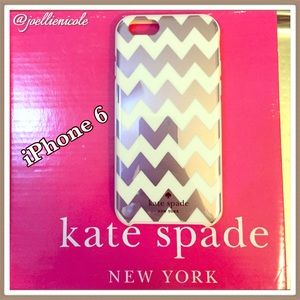 💯%Auth kate spade iPhone 6 Hybrid Case Blush Foil