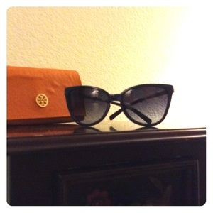 Blue and gold Tory Burch sunglasses