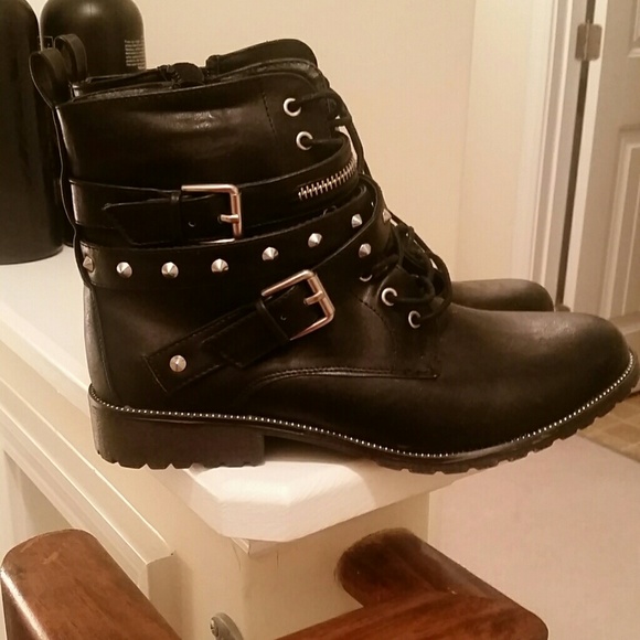 Black Studded Boots