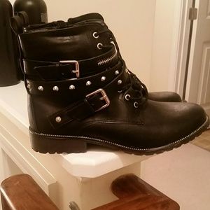 Black Studded Boots