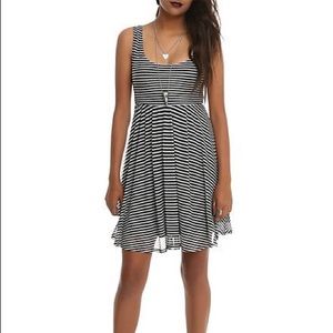 Black & white striped Hot Topic dress