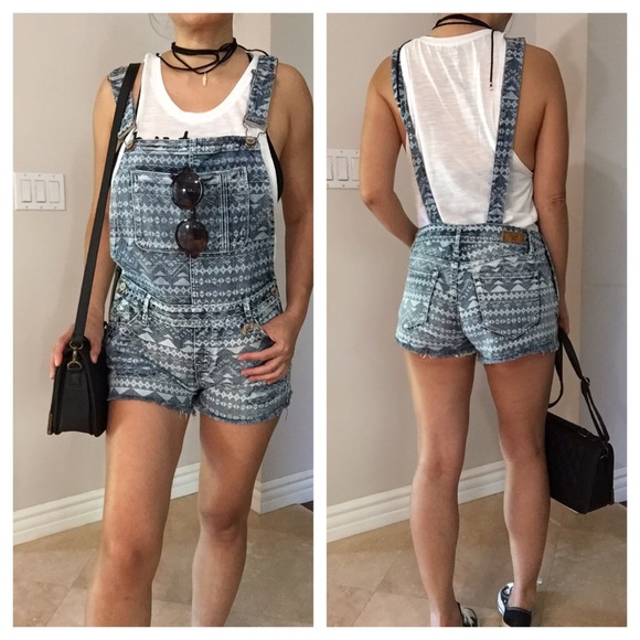 Ethnic print denim jumpsuit - Picture 2 of 4