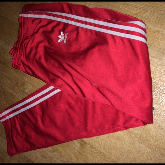 Adidas sweat pants.