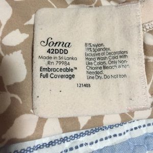 Like new SOMA 42DDD bra