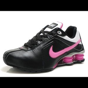 Nike Shox, women's, size 7, pink/black