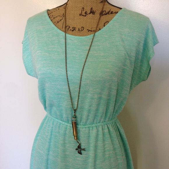 AQUA Knotted Back Jersey Dress - Picture 3 of 5