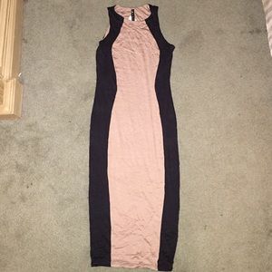 Black and Tan dress. Very nice fitting