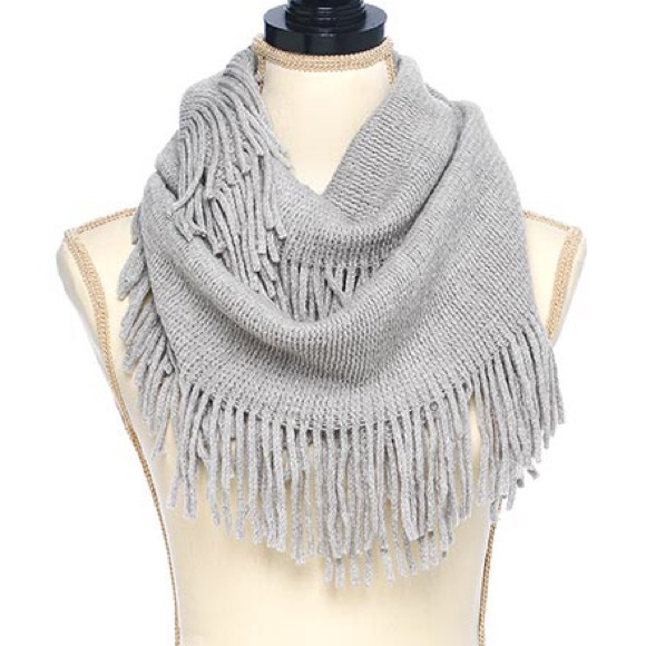 Accessories - Grey W/shimmer Fridge Infinity Scarf