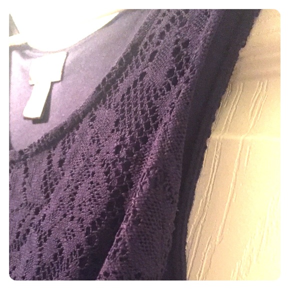 Navy Lace Maternity Dress