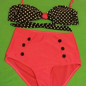 Adorable high waisted bikini