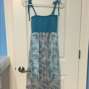 Hibiscus Collection Hawaii dress blue color