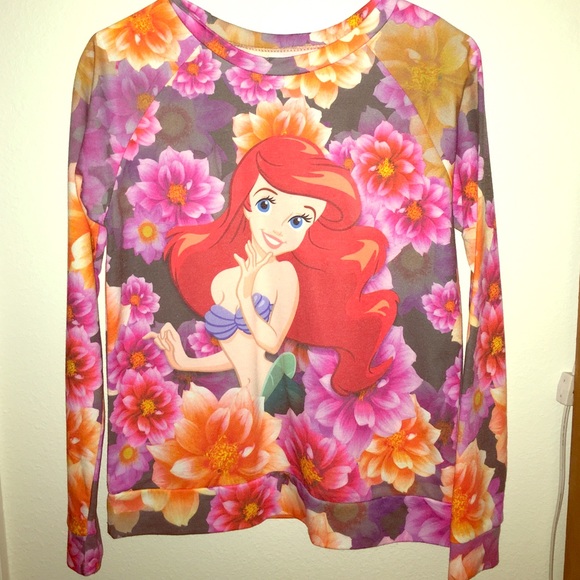 The Little Mermaid Floral Sweater