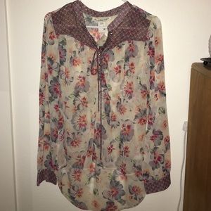 NEW American Rag Floral Blouse