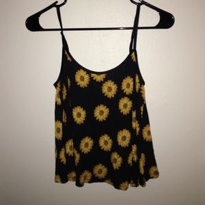 Black Sunflower Tank top