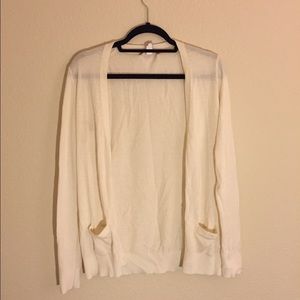 Banana Republic White Cardigan