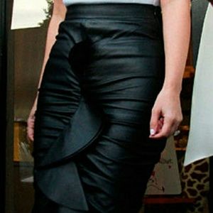 Faux Leather Midi Skirt (New without tags)