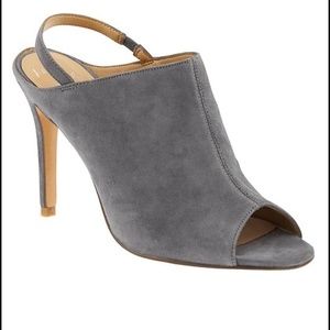 Banana Republic/Jolyn Mule. Gray booties, Open toe
