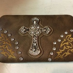 Brand new brown leather wallet
