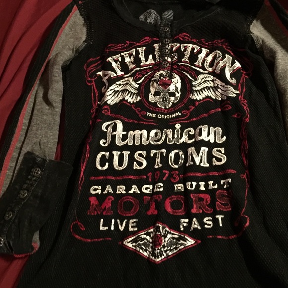Affliction long sleeve shirt