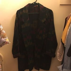 ✨Vintage Tribal Print Fleece Blazer✨