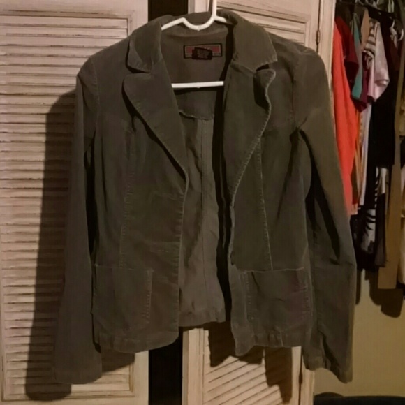 Gray cord jacket