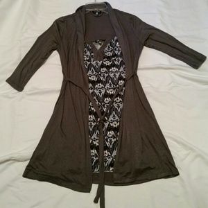 2 piece robe and nighty set