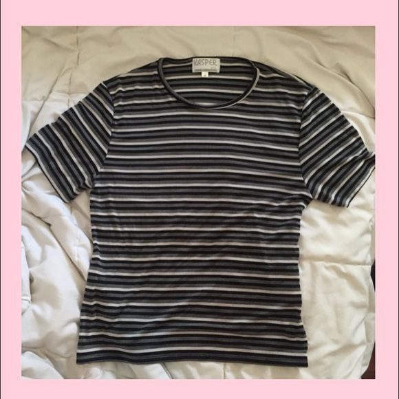 VINTAGE 90'S STRIPED TEE SIZE M