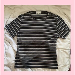 VINTAGE 90'S STRIPED TEE SIZE M