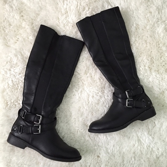 Black leather riding boots - Picture 1 of 4