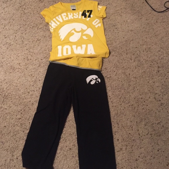 Iowa Hawkeyes Capri/shirt set