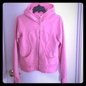 NWOT Pink scuba hoodie