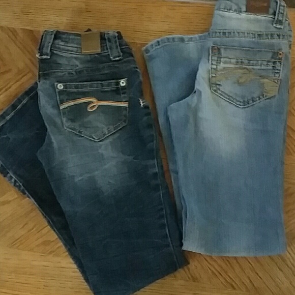Girls justice jeans size 8