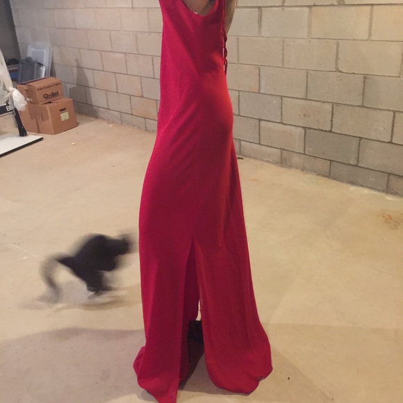Red formal dress