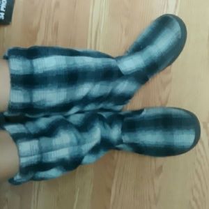 Checkered boots