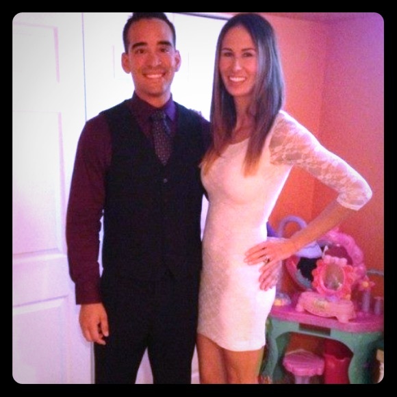 Cream Lace Dress