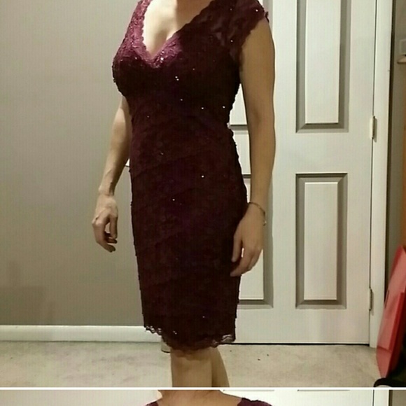 Purple cocktail dress