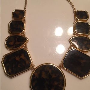 Kate spade leopard and gold necklace