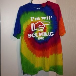 Tie dye Steven Fernandez scumbag skate shirt!