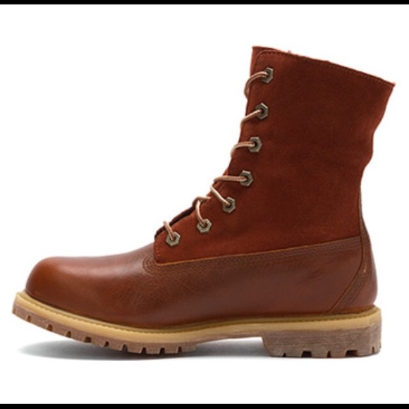 Timberland boots  authentic teddy fleece fold-down