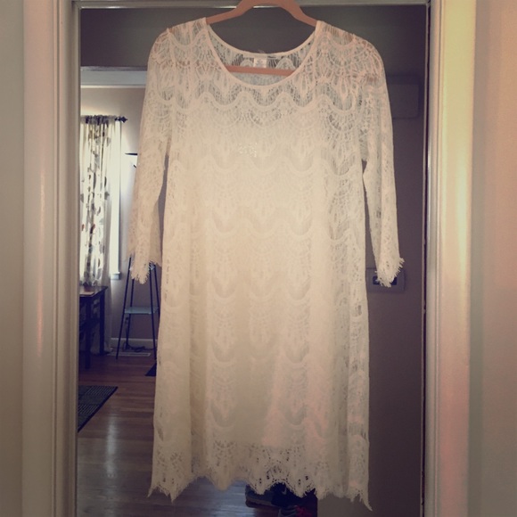 Size L white dress